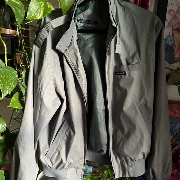 Members Only Classic Iconic Racer Jacket authentic, gray, size 42 - Picture 3 of 5